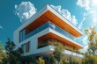 © furyon - modern house with solar panels glistening on the roof under a bright blue sky symbolizing sustainability and innovation in contemporary architecture