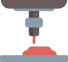 Poster - 3d printer creating a physical object using resin material layer by layer