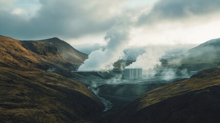 Geothermal Power Plant in Iceland