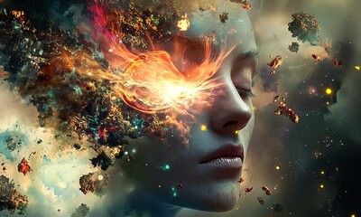 Wall Mural - cosmic awakening
