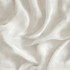 Poster - White Sheer Fabric Texture