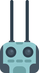 Poster - modern drone remote control with two antennae, designed for controlling unmanned aerial vehicles for
