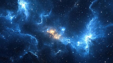 Wall Mural - cosmic clouds glow in space