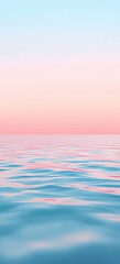 Wall Mural - pink sky over calm water