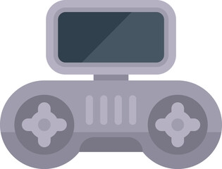 Poster - retro game console displaying gaming interface with buttons and screen, representing nostalgia for c