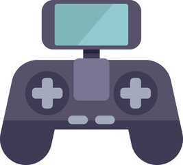Poster - remote control for flying a drone with a smartphone attached to control the flight path