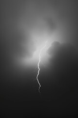 Wall Mural - Lightning strike in sky