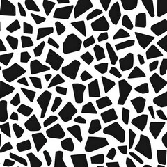 Canvas Print - Black and white abstract pattern