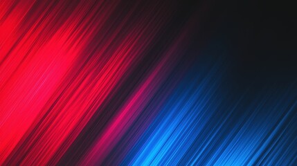 Poster - Abstract red & blue lines
