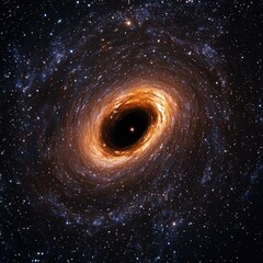 Wall Mural - black hole in space