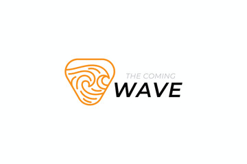 Wall Mural - Wave Logo Concept for Business Sports Wear Surfing Beach Mobile App Icon