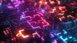 © Theeranan - Glowing neon puzzle pieces combining on a high-tech platform, symbolizing API integration for seamless data flow