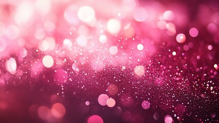 Wall Mural - Glowing Pink Bokeh Lights for Creative Projects