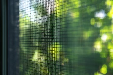 Sticker - Screen door with green blur