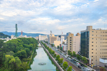 Wall Mural - 松山市の都市風景 愛媛県 日本