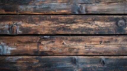 Wall Mural - Rustic Wooden Planks with Textured Surface