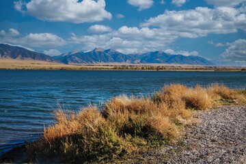 Autumn Day on Ennis Lake Montana.