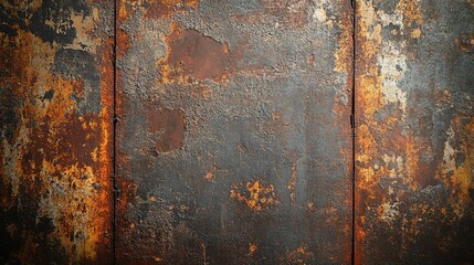 Wall Mural - Rustic Textured Background with Rusty Metal Layers