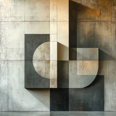 Fototapete - Abstract Geometric Wall Art
