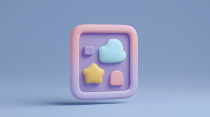 Wall Mural - Modal Window In User Interface UI 3D