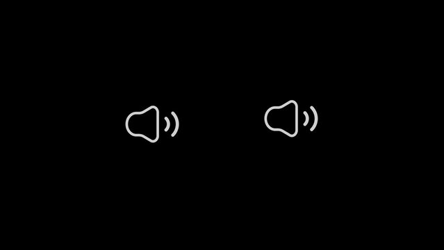Speaker icon . Volume icon. Loudspeaker icon illustration