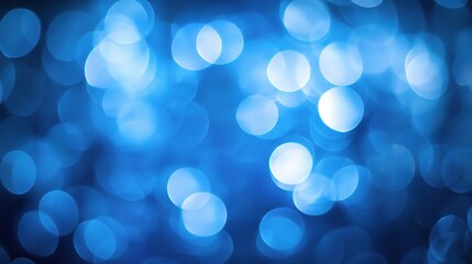 Blue Bokeh Lights Background for Creative Projects