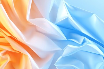 Poster - Stunning gradient background of orange and teal geometric patterns