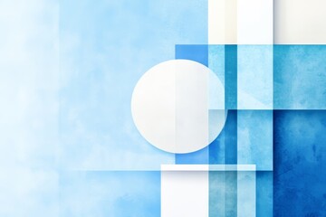 Aufkleber - Blue geometric background. Composition of dynamic shapes.