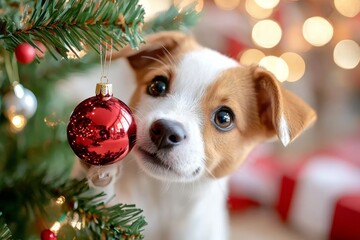 Poster - A happy new year to you, your Jack Russell Terrier, and happy holidays to you too.