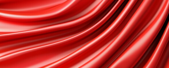 Poster - This red Christmas background is composed of an abstract solid design made of elegant textured paper with a vintage texture