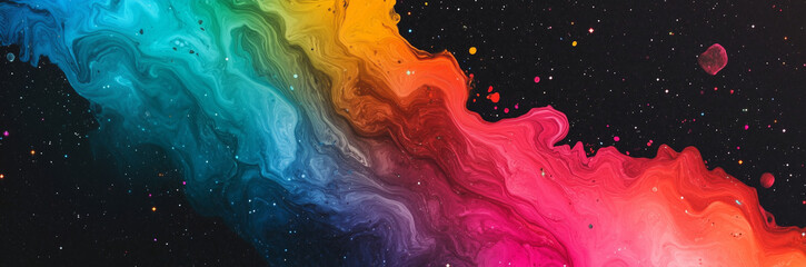 Wall Mural - Beautiful abstract rainbow color textured background wallpaper