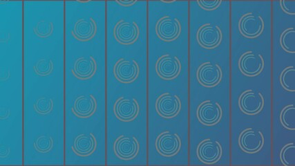 Poster - Seamless 4k Loopable Sonic Silver Color Spiral Tile on Lapis Lazuli Color Background