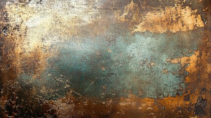 Wall Mural - Textured Abstract Surface with Golden and Blue Tones