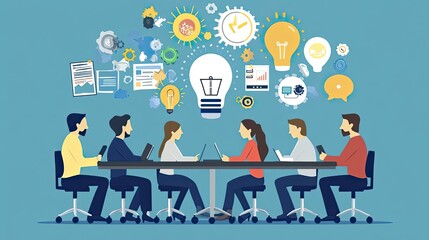 Poster - Brainstorming Session with a Team of Professionals