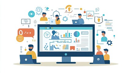 Poster - Team Collaboration and Data Analysis Using Computers and Charts