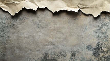 Wall Mural - Torn Paper Texture on Grungy Background