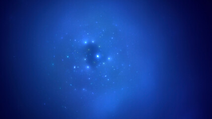 Poster - 3d manual rendering abstract fantasy light fractal background. its not ai generatd illustration.