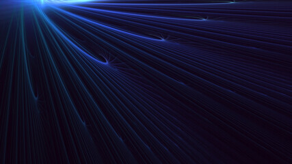 Poster - 3D manual rendering abstract colorful fractal light background. Its not AI Generatd illustration.