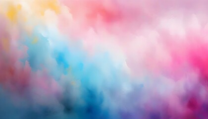 Wall Mural - Mystical Swirls of Vibrant Watercolor Fog