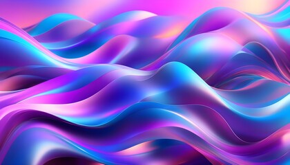 Wall Mural - Vibrant Abstract 3D Purple Spheres in a Dynamic Digital Landscape