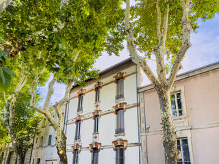 Wall Mural - Discovering the Old and Charming Avignon Village in France