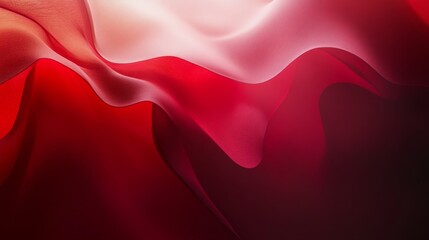 Poster - Subtle red gradients transitioning from light to dark with abstract shapes emerging from the blend