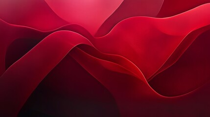 Poster - Subtle red gradients transitioning from light to dark with abstract shapes emerging from the blend