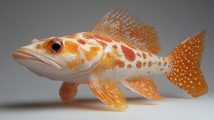 Closeup of a Detailed Glass Fish Sculpture