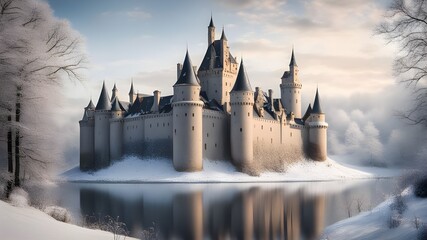 Wall Mural - castles with winter