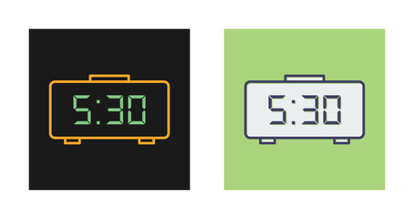 Wall Mural - Digital Clock Vector Icon