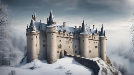 Wall Mural - castles with winter