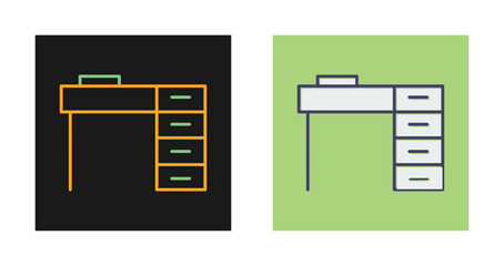 Wall Mural - Desk Vector Icon