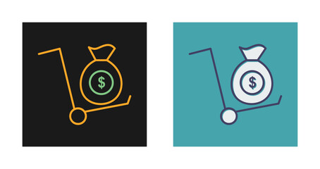 Canvas Print - Money Transfer Vector Icon