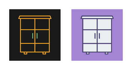 Wall Mural - Shelves Cabinet Vector Icon